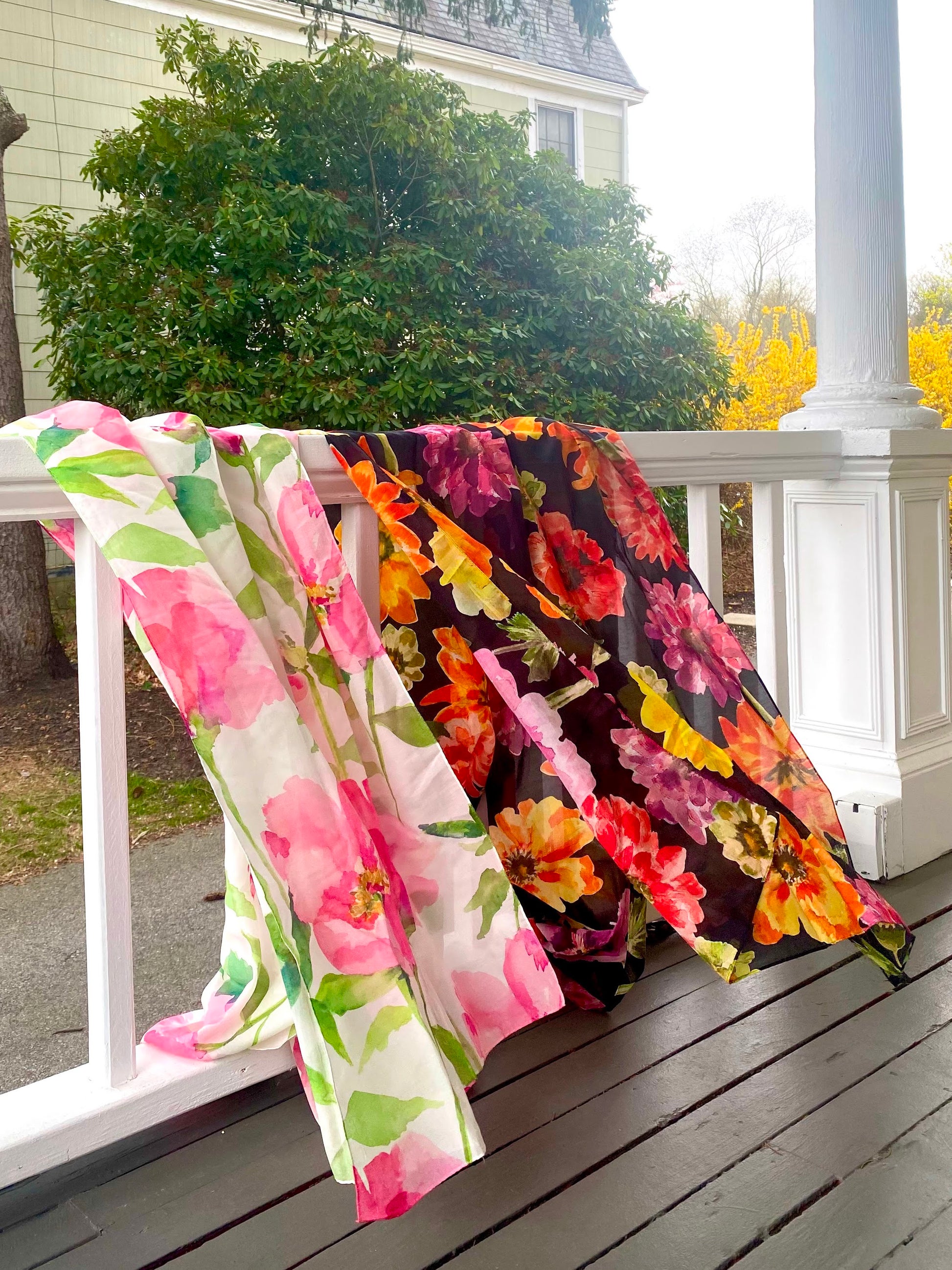 Pink Peony Scarf
