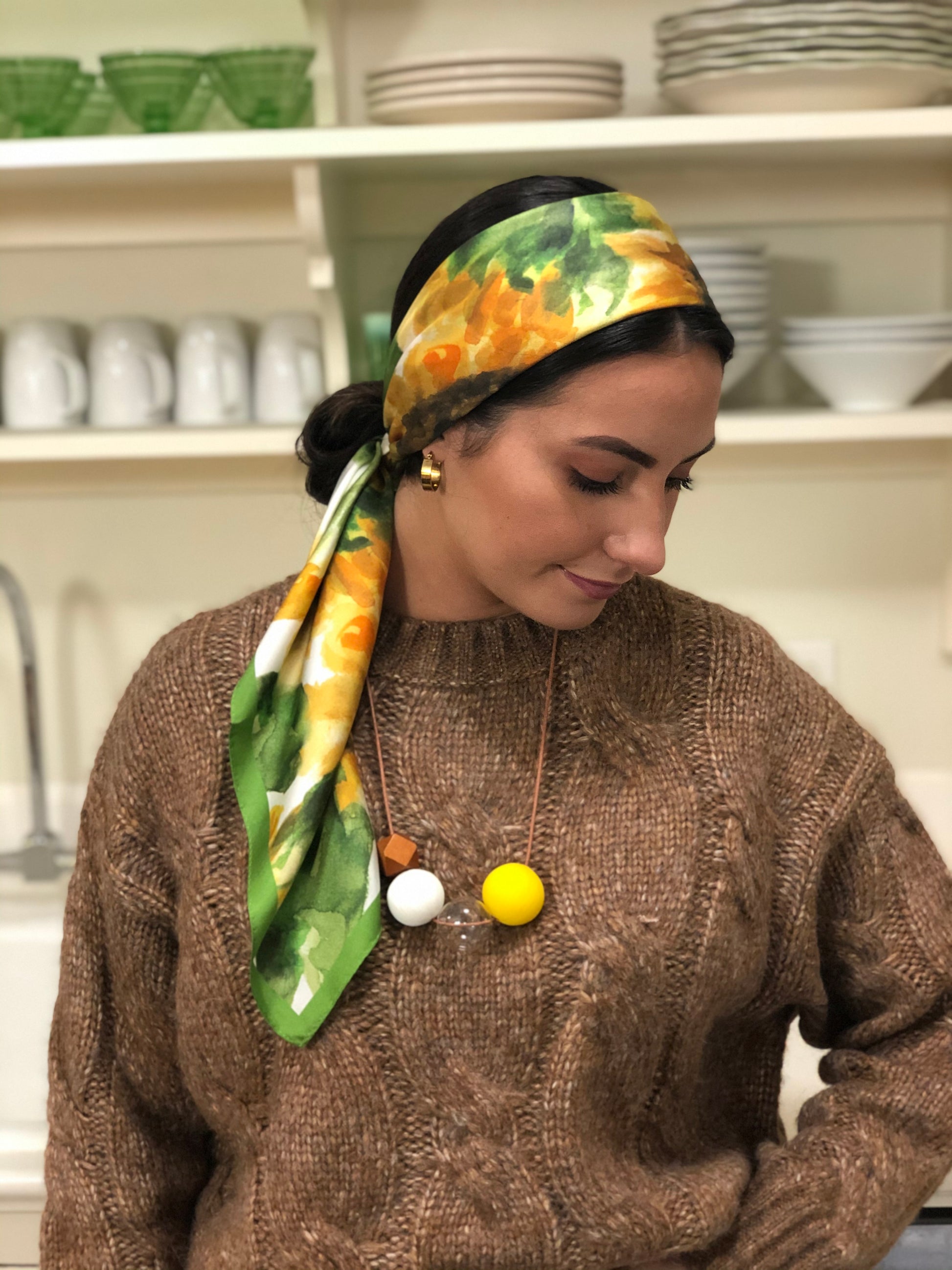 Sunflower Silk Square