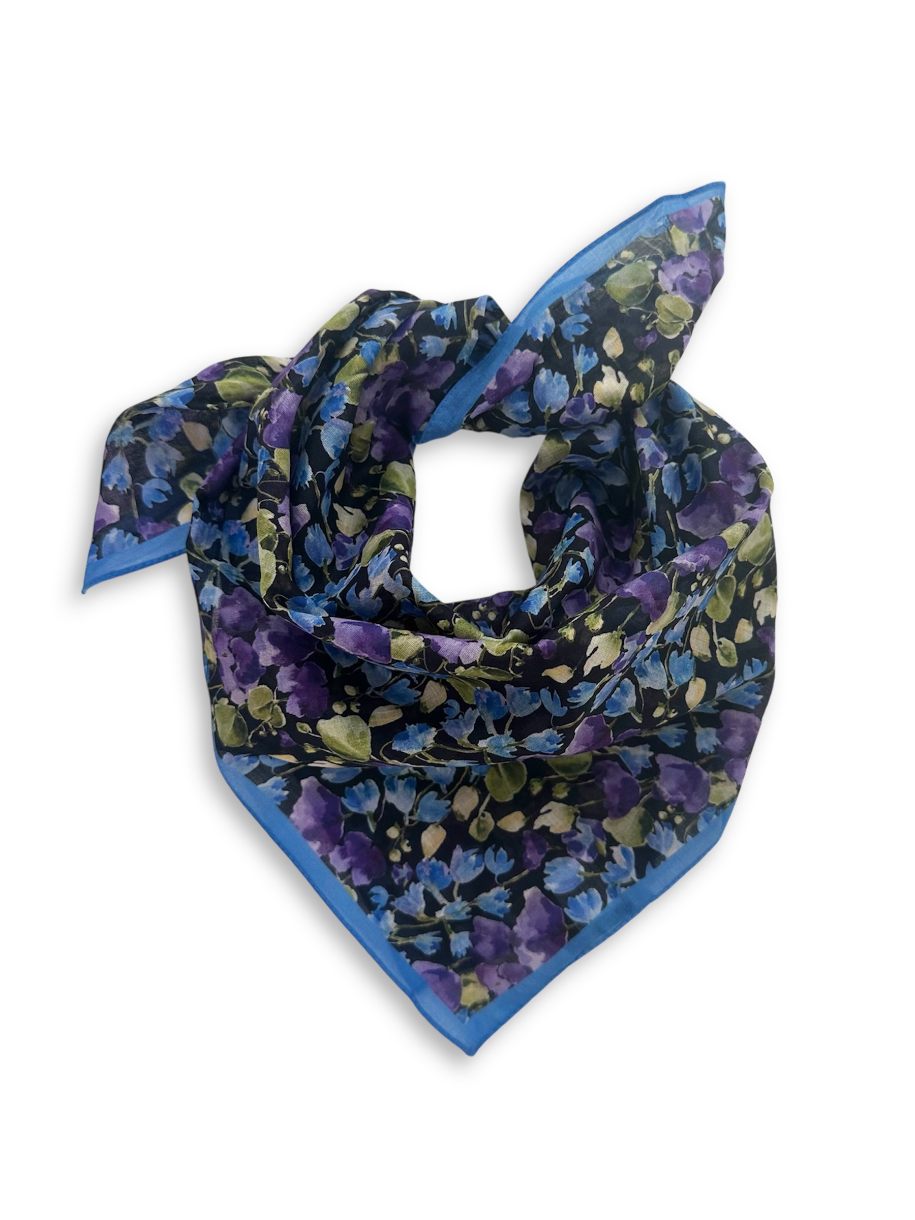 Lavender Day Navy Bandana