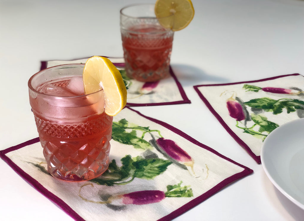 Radish Cocktail Napkin Set