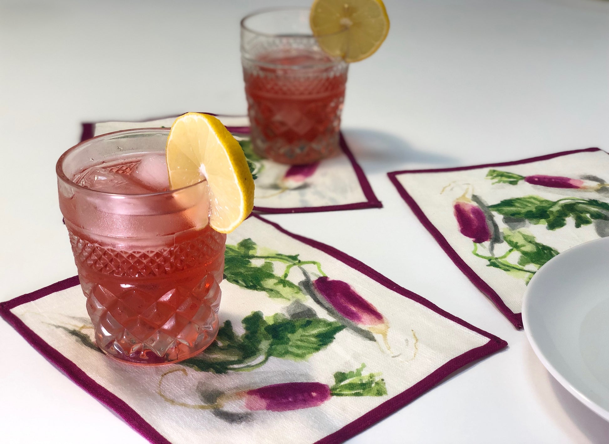 Radish Cocktail Napkin Set