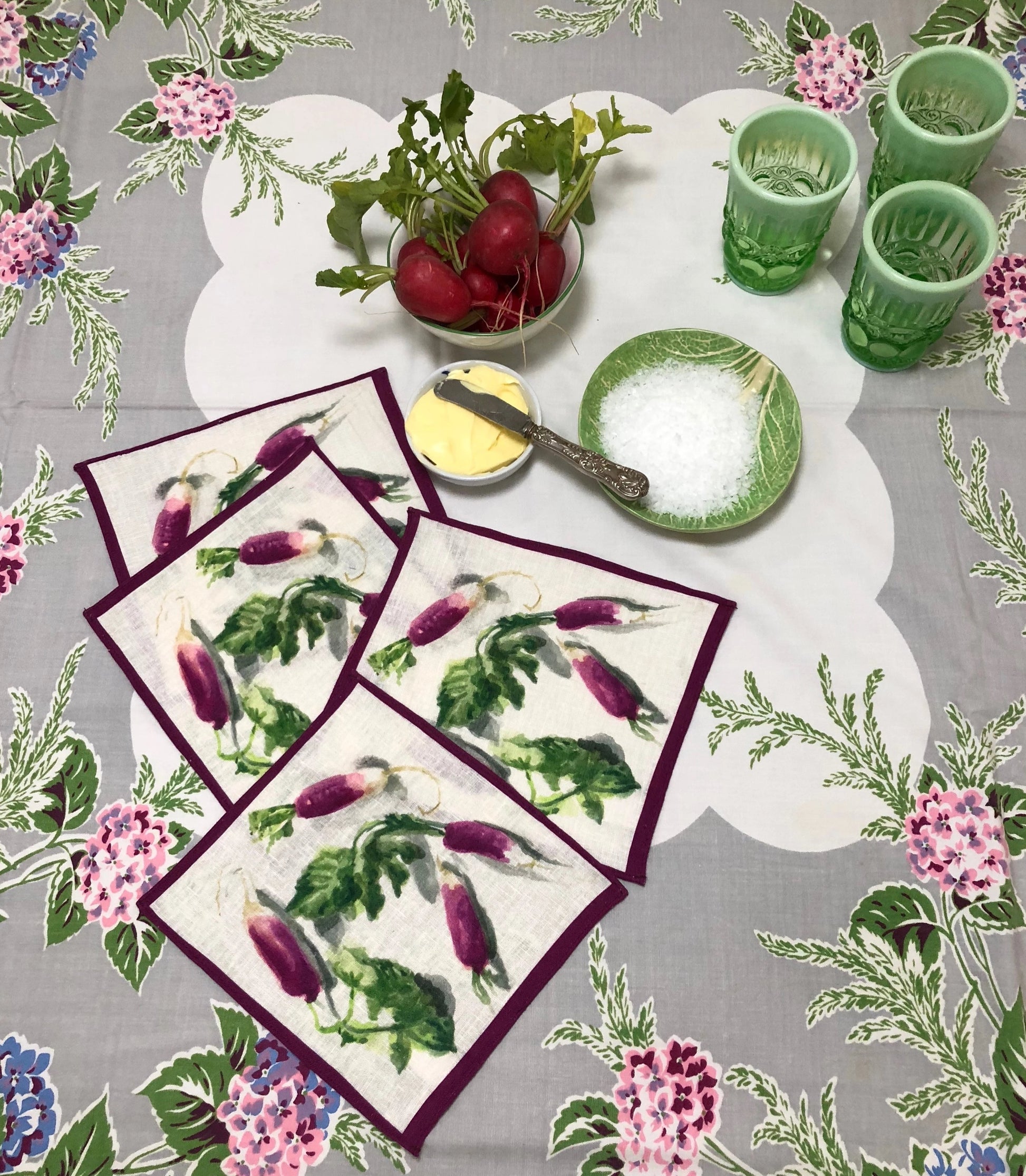 Radish Cocktail Napkin Set
