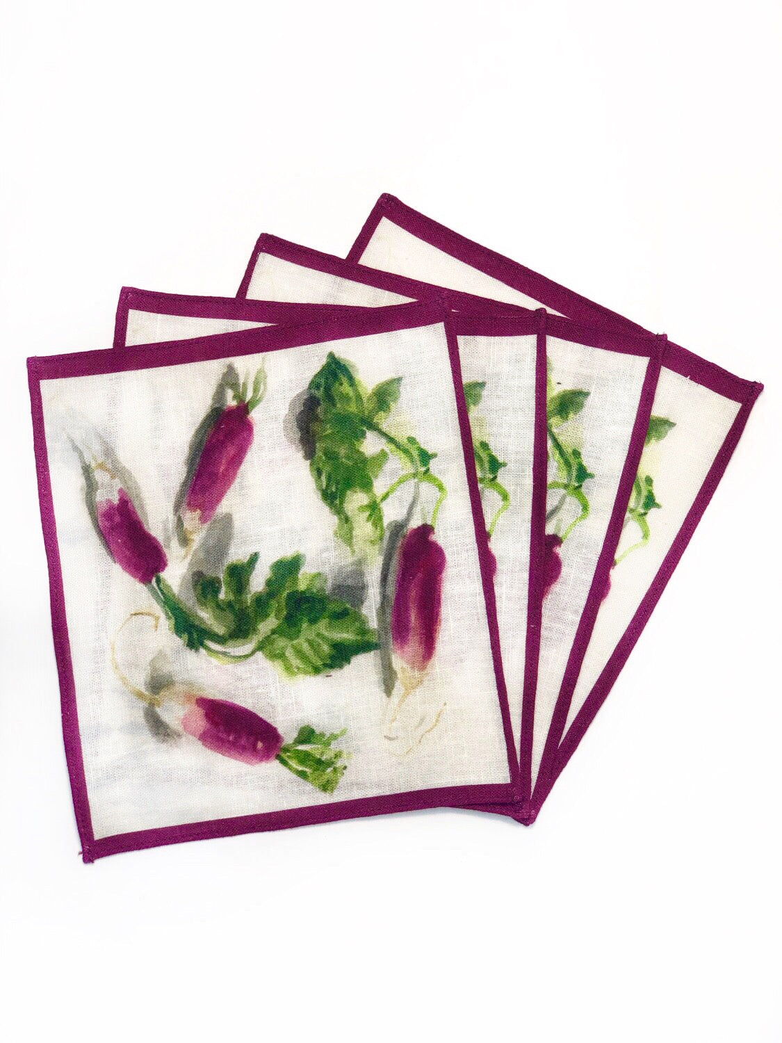Radish Cocktail Napkin Set