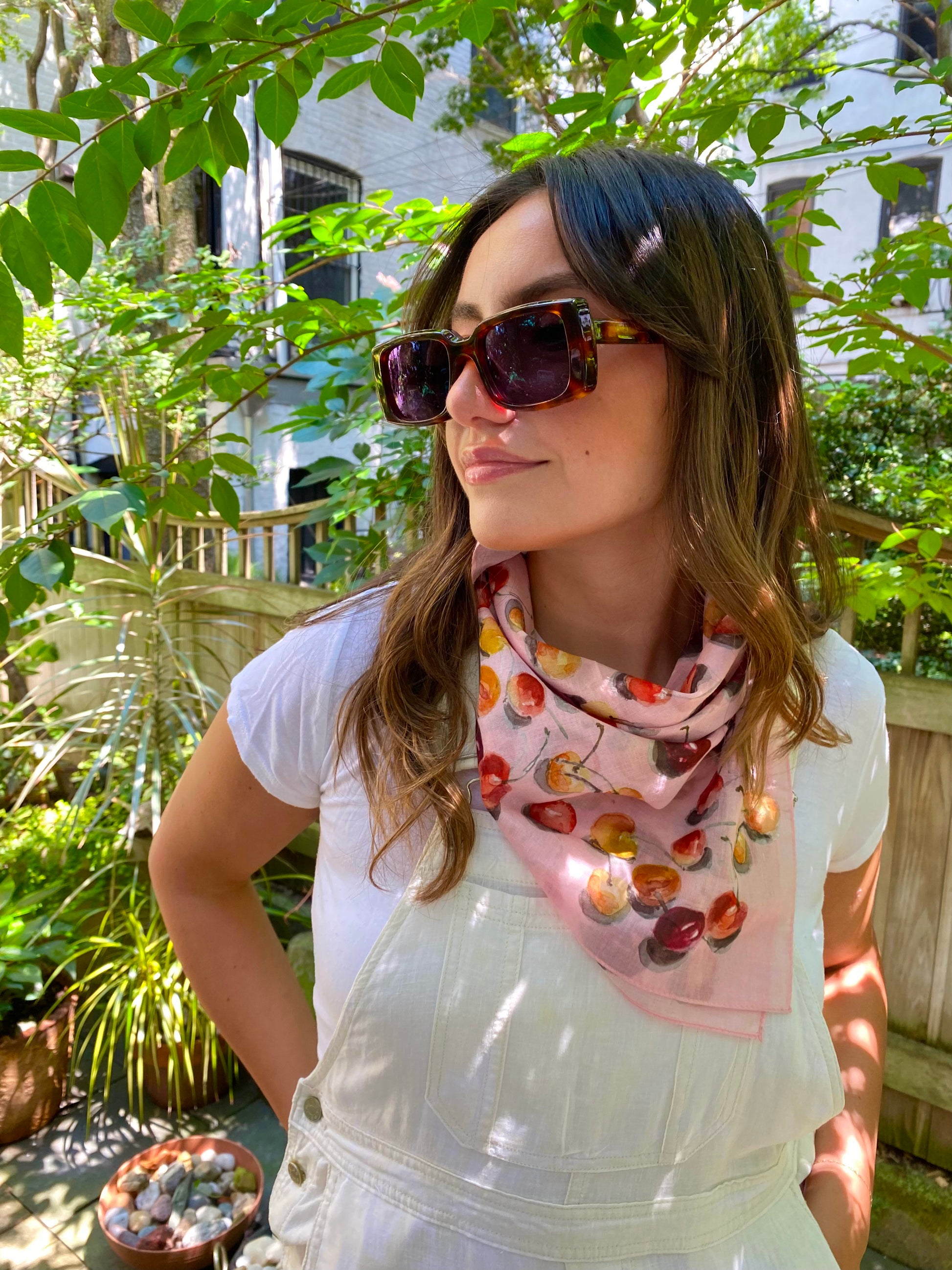 Pink Cherry Bandana