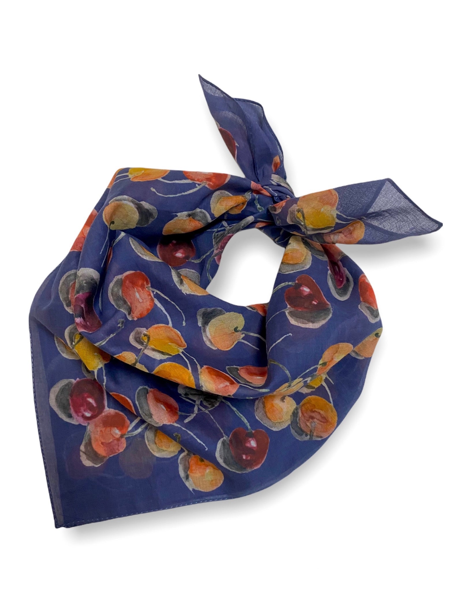 Denim Cherry Bandana